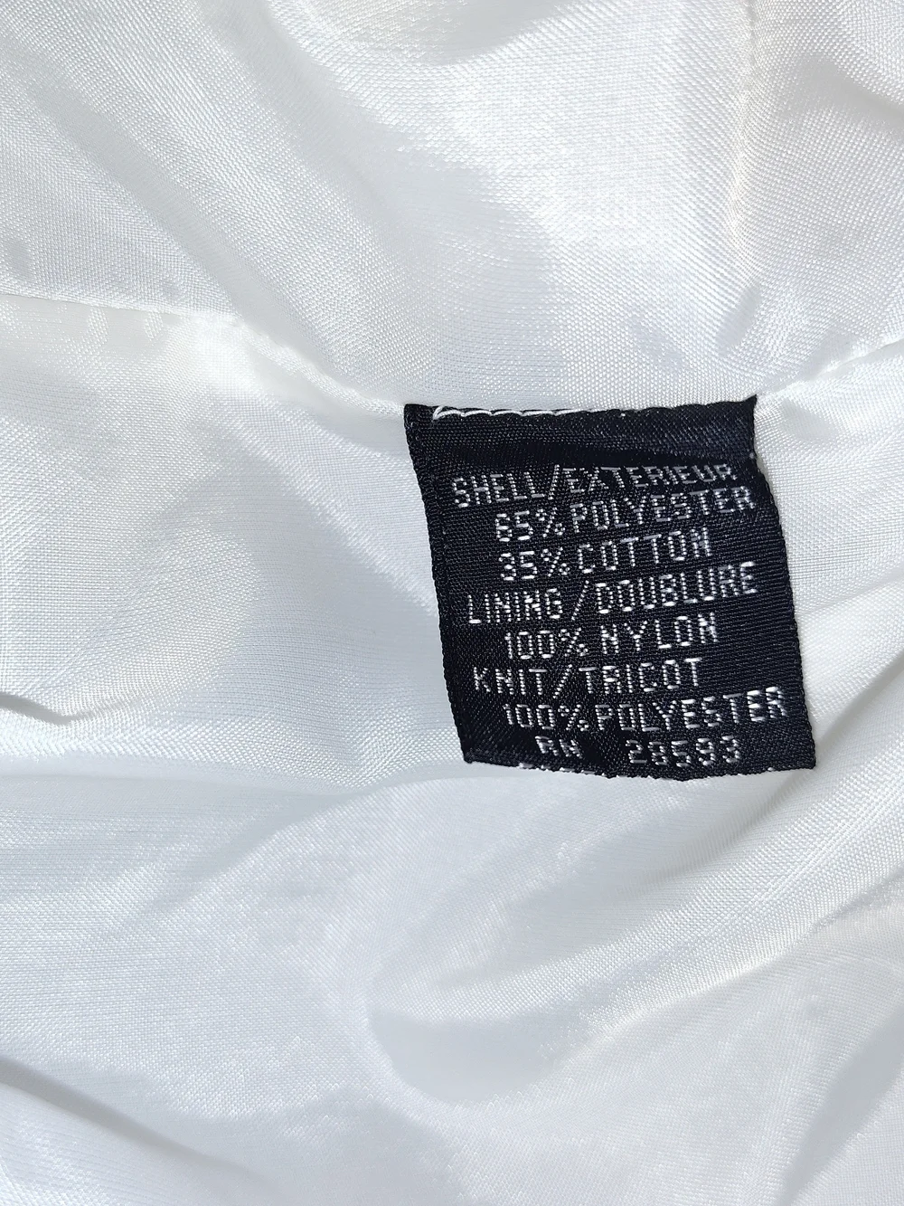 Members Only White Bomber Jacket with Chest Logo